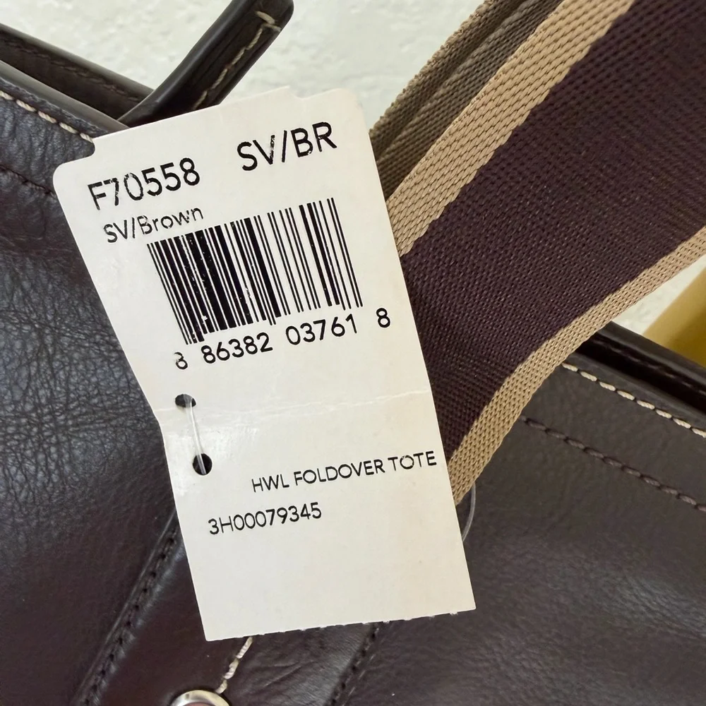 NWT Coach 2Way Leather Handbag Crossbody Shoulder Brown